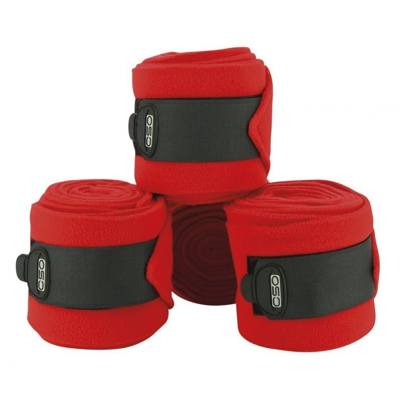 Bandes de polo C.S.O ajustables - Rouge